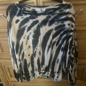 Young Fabulous & Broke navy and White Tie-Dye Sweatshirt